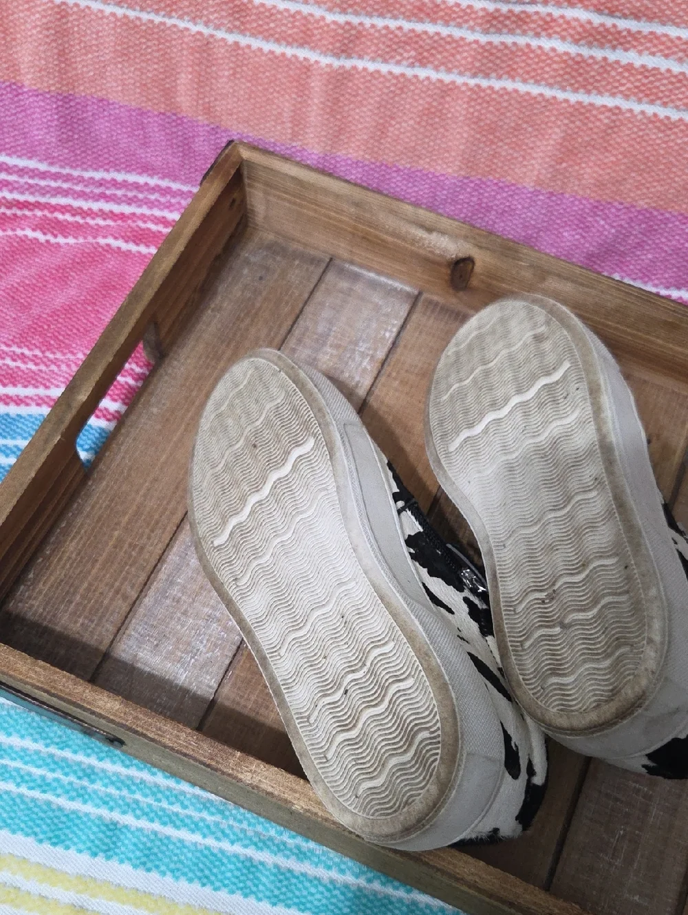Canvas slip-on sneakers, Very Volatile Normande, cow print